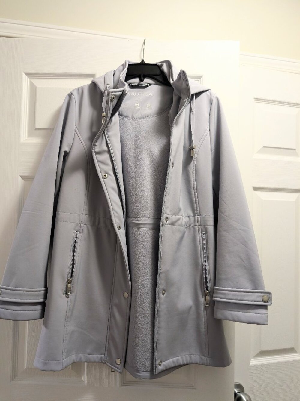 NAUTICA Hooded Jacket Water Resistant - Size M - Color: Pastel purple